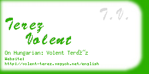 terez volent business card